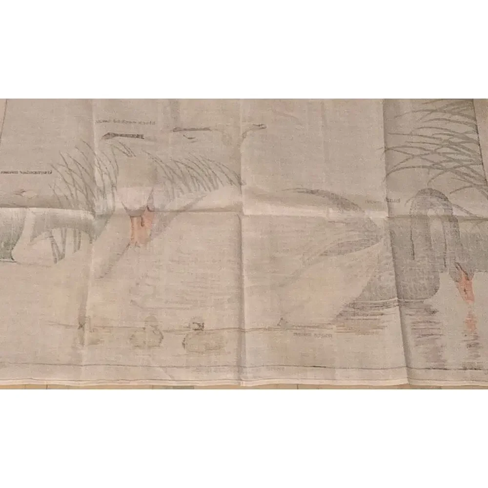 Vintage Irish Lenin Swan Unused Tea Towel by Ulster